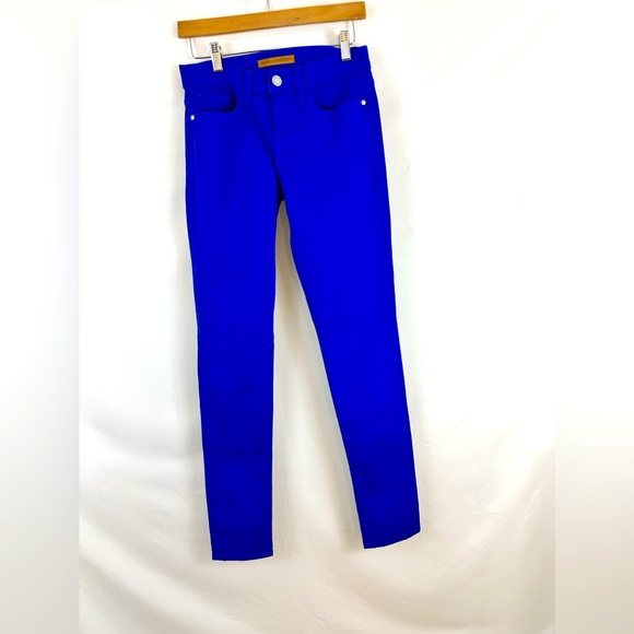 Rebecca Minkoff Cobalt Blue Mid Rise Skinny  Jeans Designer Runway Sampl… - Picture 5 of 7